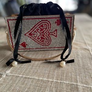 Crystal casino clutch